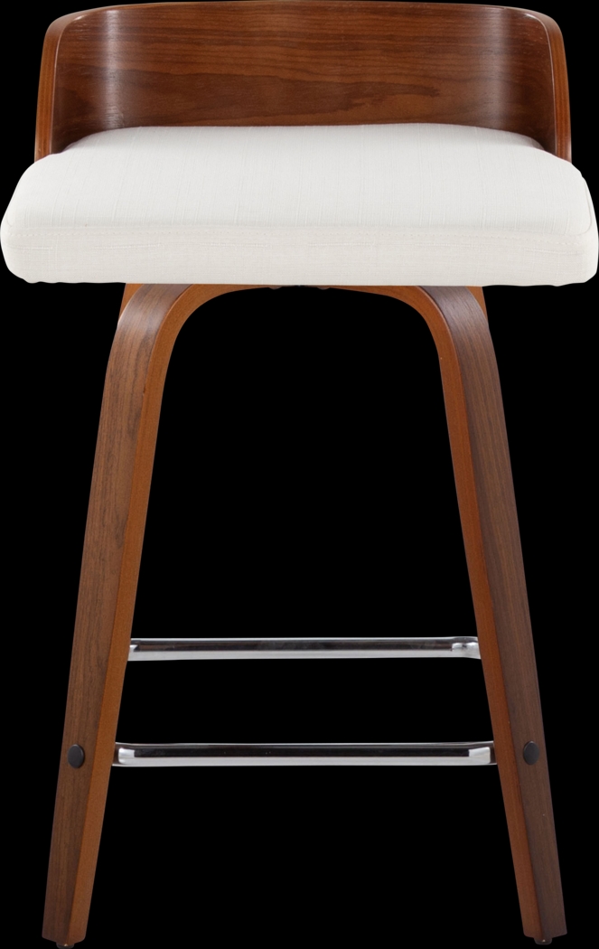 Wetherburn II Cream 24" Swivel Counter Height Stool, Set of 2 - Thumbnail - Image 4