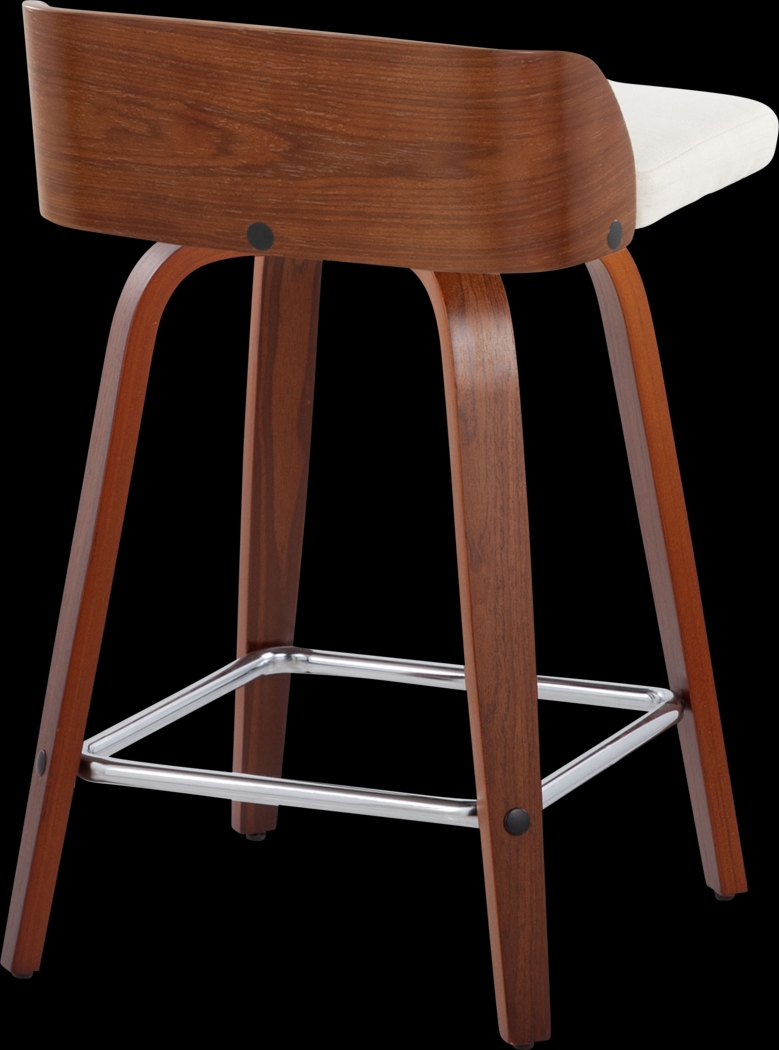 Wetherburn II Cream 24" Swivel Counter Height Stool, Set of 2 - Thumbnail - Image 6