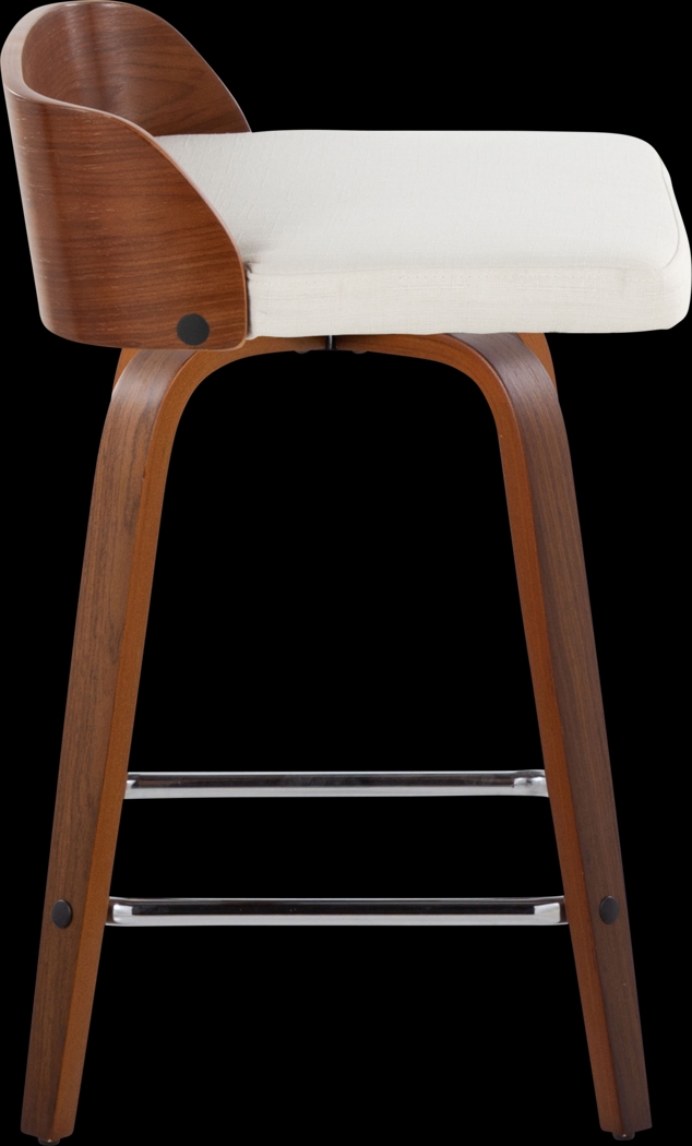 Wetherburn II Cream 24" Swivel Counter Height Stool, Set of 2 - Thumbnail - Image 7