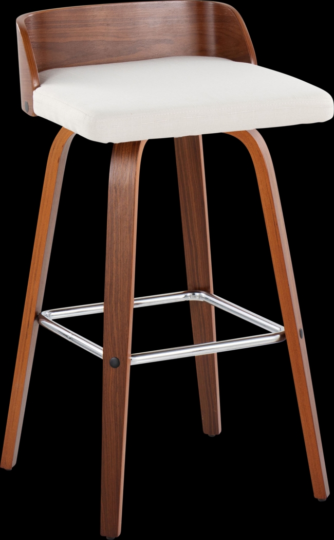 Wetherburn II Cream Swivel Barstool, Set of 2 - Thumbnail - Image 3