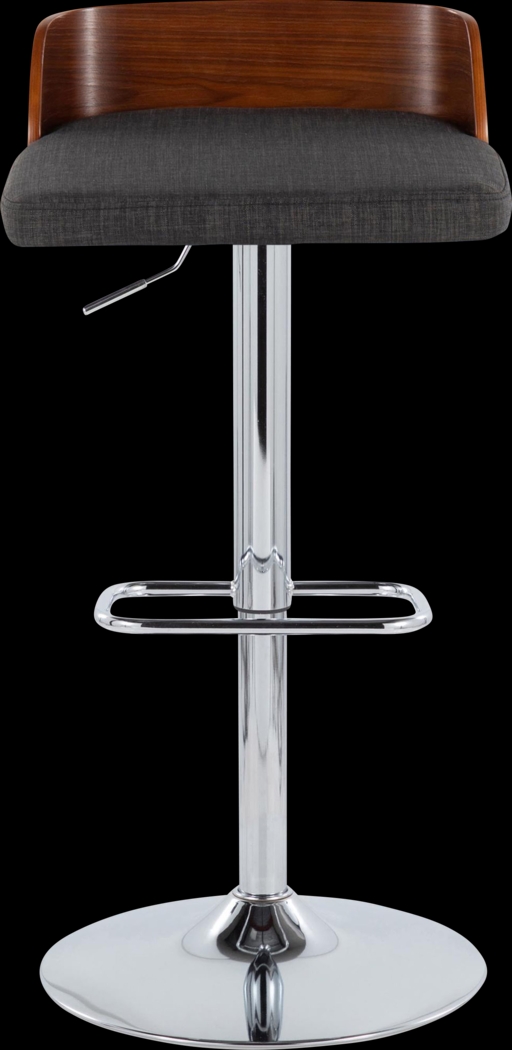 Wetherburn IV Charcoal Adjustable Swivel Barstool, Set of 2 - Thumbnail - Image 4