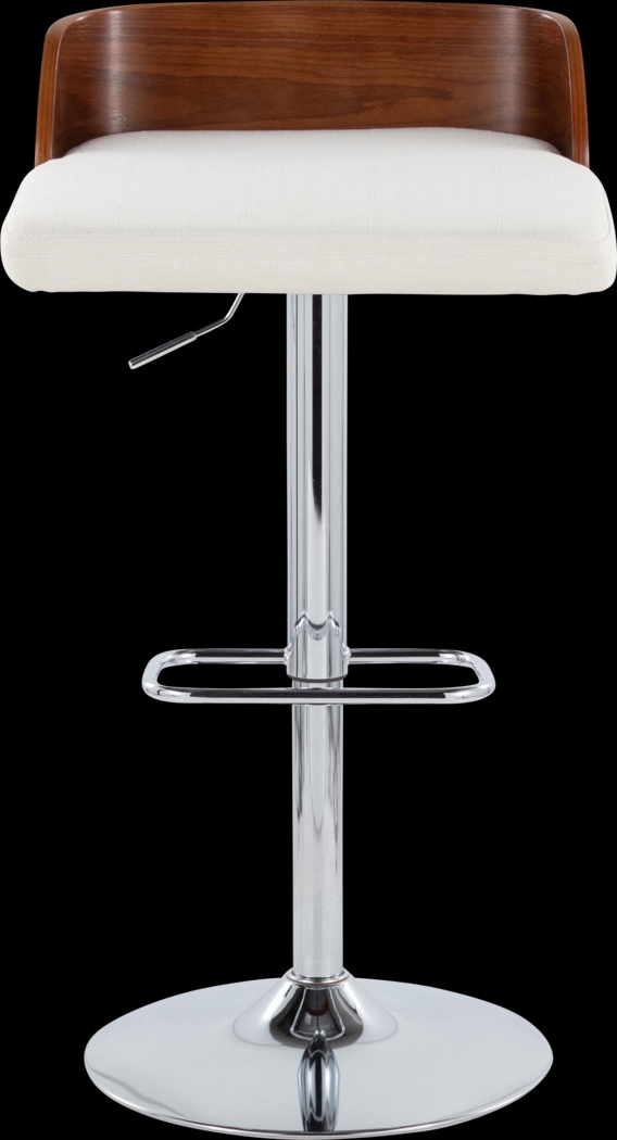 Wetherburn IV Cream Adjustable Swivel Barstool, Set of 2 - Thumbnail - Image 4