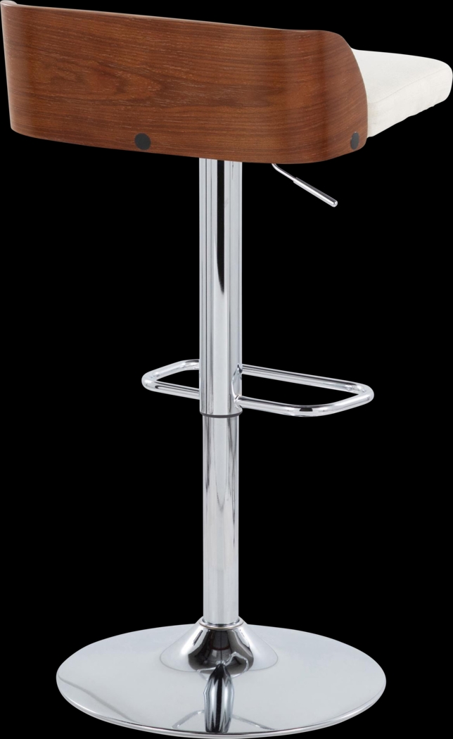 Wetherburn IV Cream Adjustable Swivel Barstool, Set of 2 - Thumbnail - Image 6