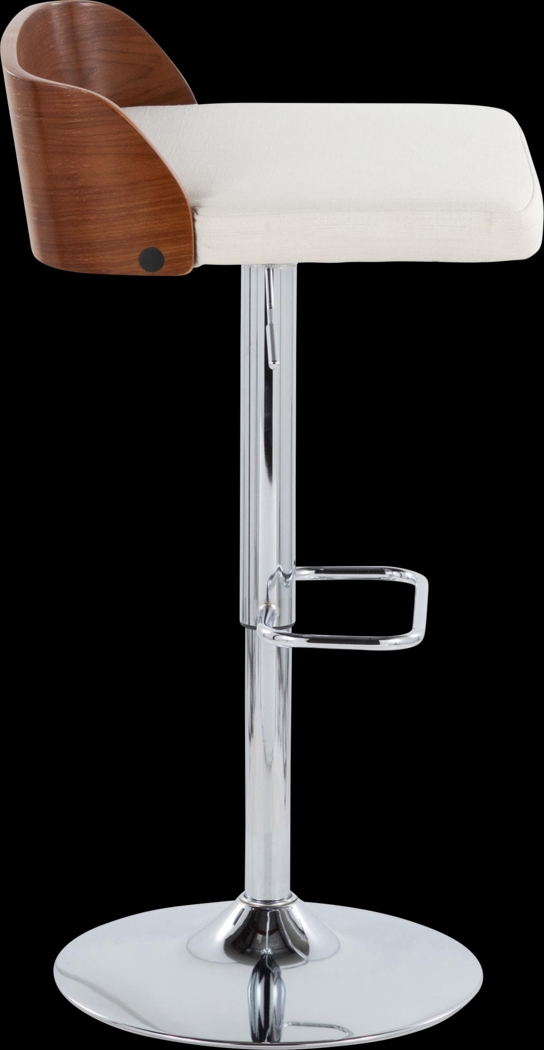 Wetherburn IV Cream Adjustable Swivel Barstool, Set of 2 - Thumbnail - Image 7