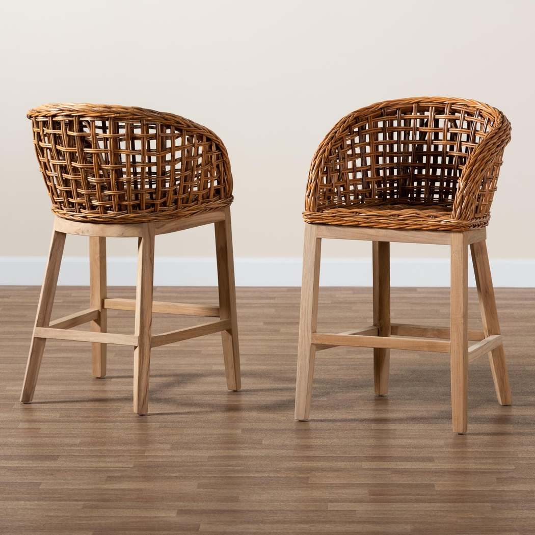 Wetherell Brown Counter Stool, Set of 2 - Thumbnail - Image 8
