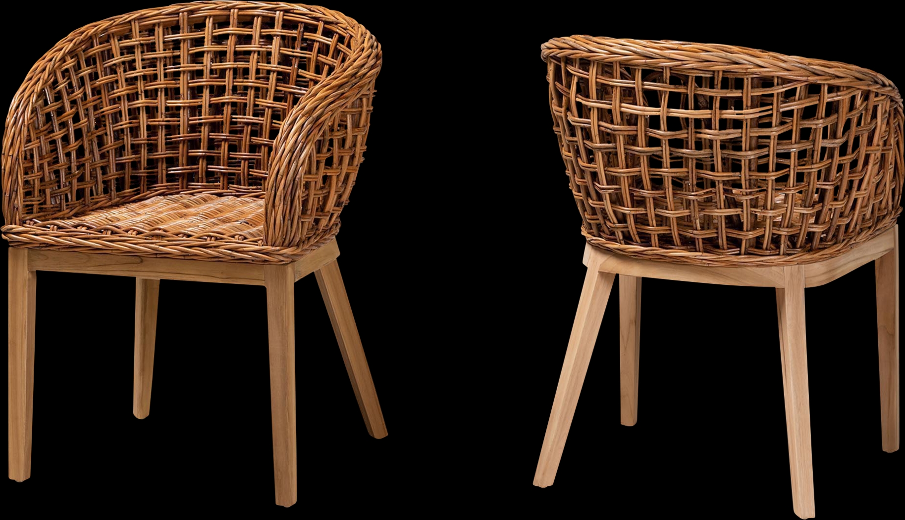 Wetherell Brown Dining Chair, Set of 2 - Thumbnail - Image 1