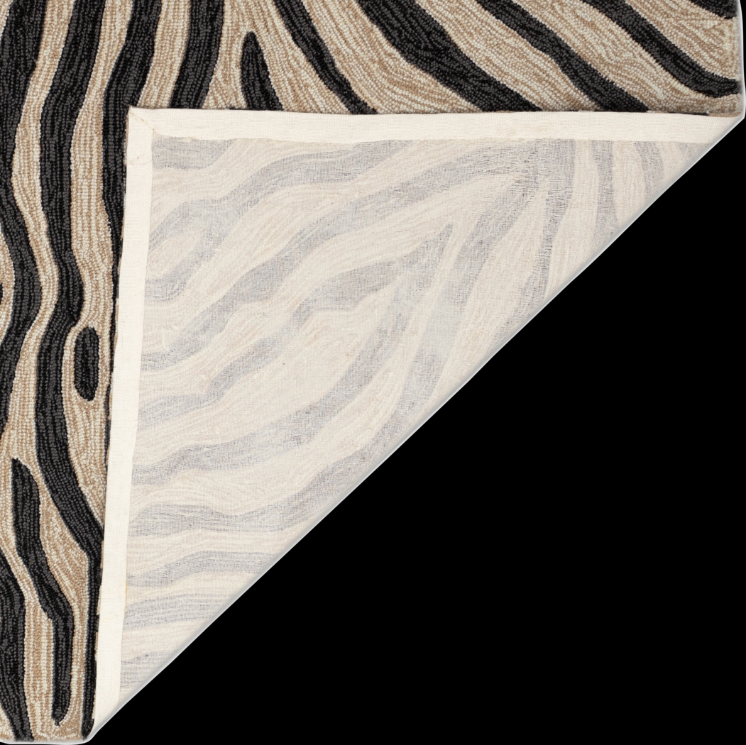 Weto Black 7'6 x 9'6 Indoor/Outdoor Rug - Thumbnail - Image 7