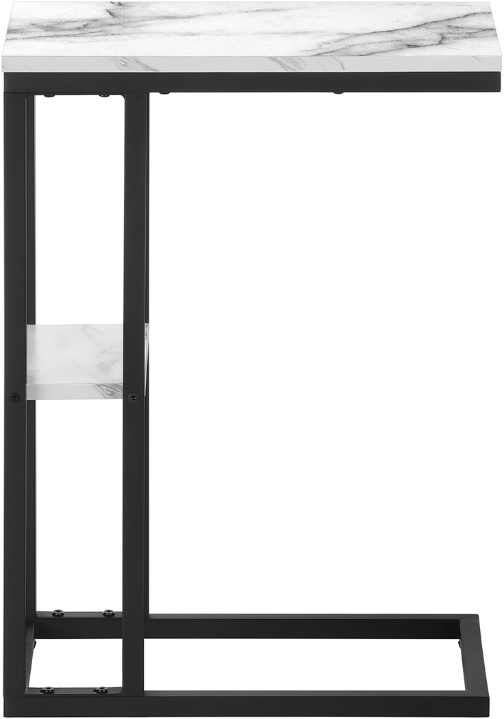 Wewatta White Marble Accent Table - Thumbnail - Image 2