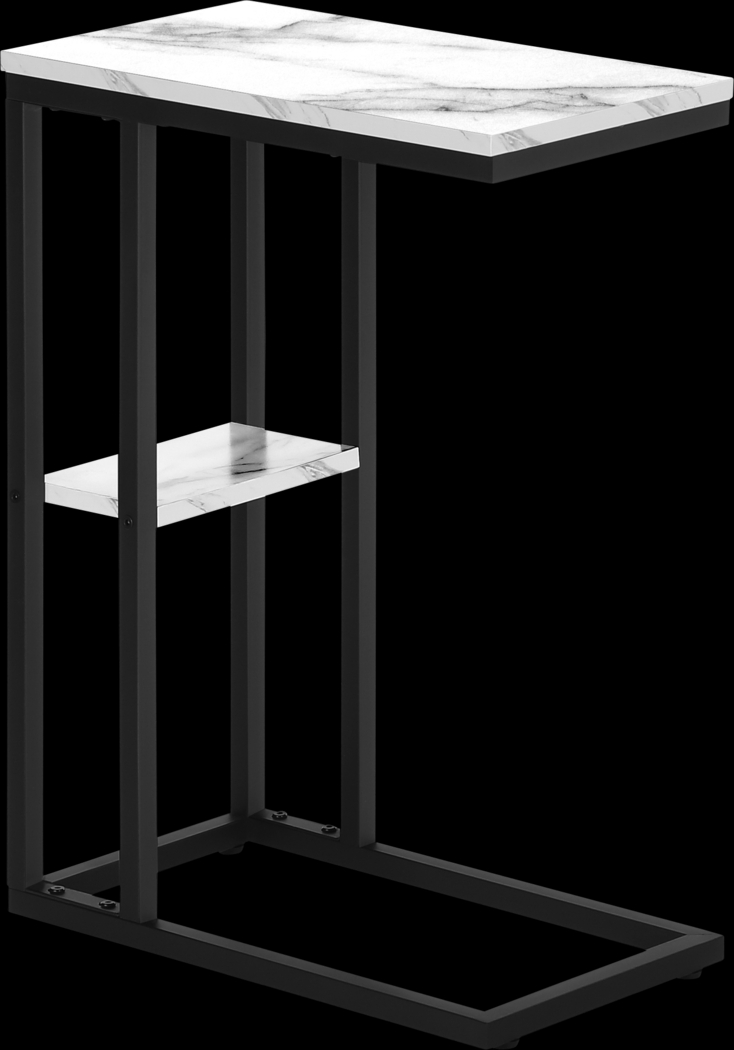 Wewatta White Marble Accent Table - Thumbnail - Image 1