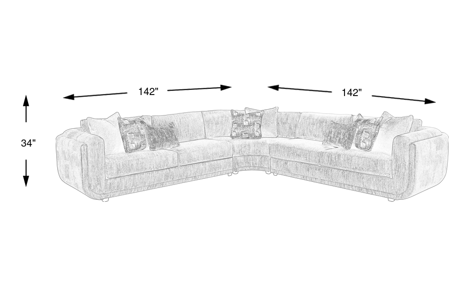 Dimension Image. Please refer to the Dimension Tab on this page for dimension details.