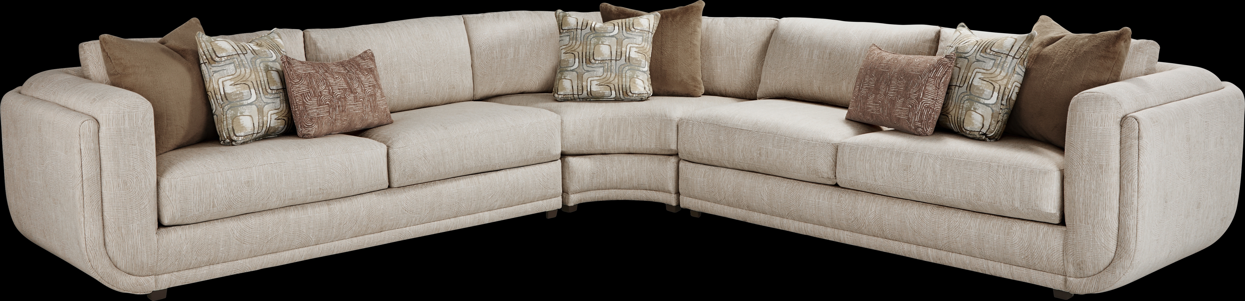 Wexley Beige 6 Pc Sectional Living Room - Thumbnail - Image 2