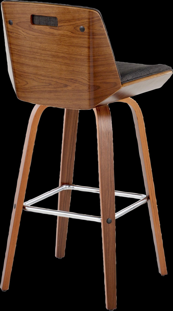 Weymanda II Charcoal Swivel Barstool, Set of 2 - Thumbnail - Image 8