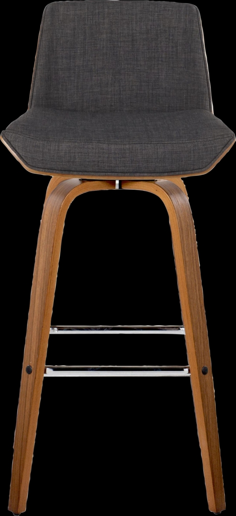 Weymanda II Charcoal Swivel Barstool, Set of 2 - Thumbnail - Image 9