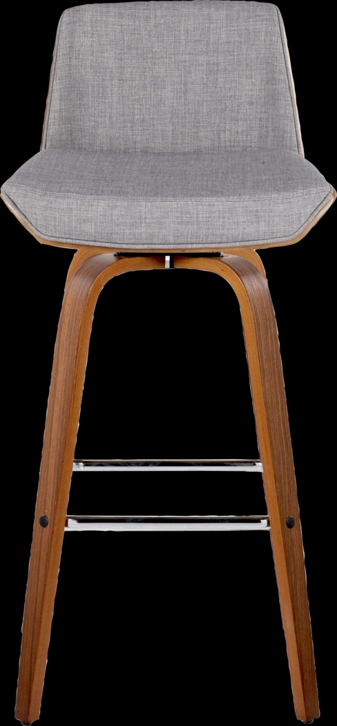 Weymanda II Gray Swivel Barstool, Set of 2 - Thumbnail - Image 8