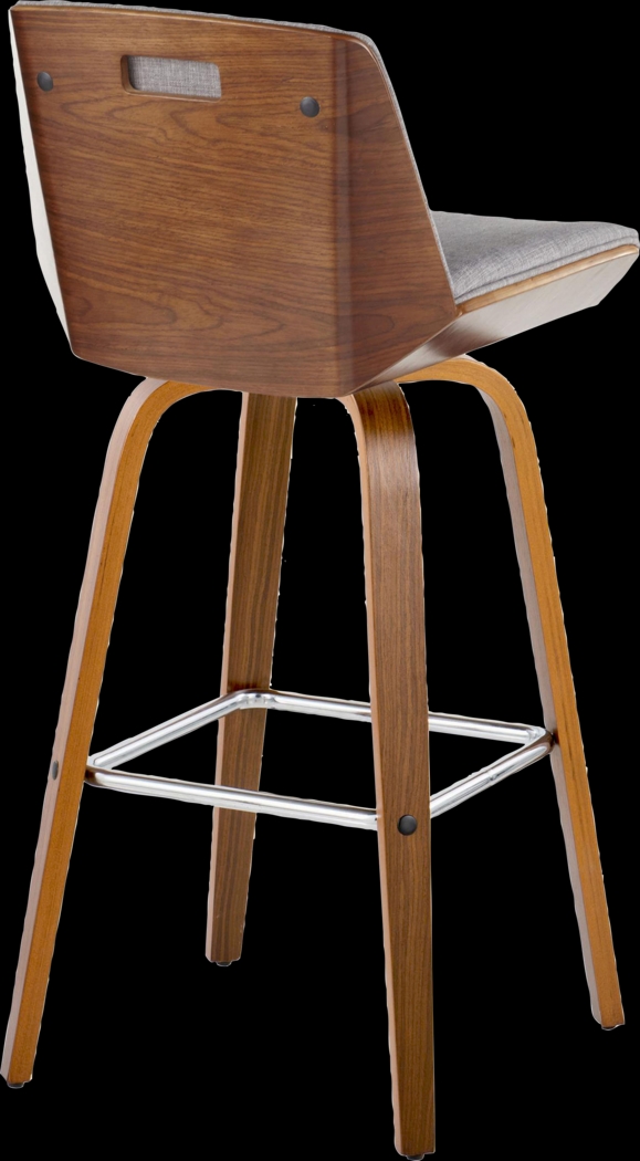 Weymanda II Gray Swivel Barstool, Set of 2 - Thumbnail - Image 9