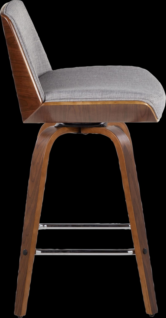 Weymanda II Gray Swivel Counter Height Stool, Set of 2 - Thumbnail - Image 7