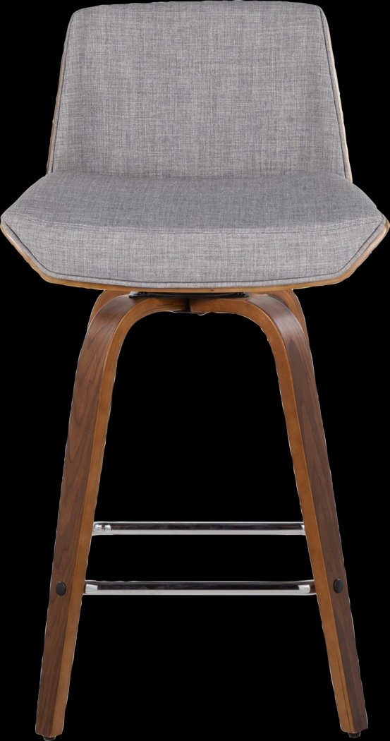 Weymanda II Gray Swivel Counter Height Stool, Set of 2 - Thumbnail - Image 9