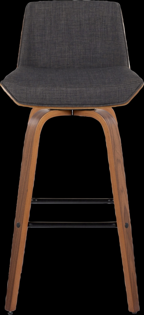 Weymanda III Charcoal Swivel Barstool, Set of 2 - Thumbnail - Image 9