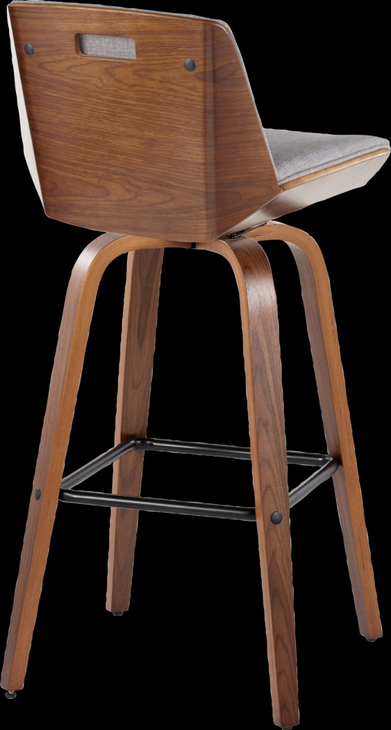 Weymanda III Gray Swivel Barstool, Set of 2 - Thumbnail - Image 8