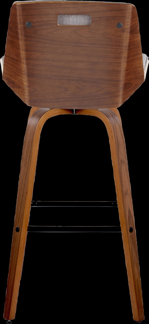 Weymanda III Gray Swivel Barstool, Set of 2 - Thumbnail - Image 9