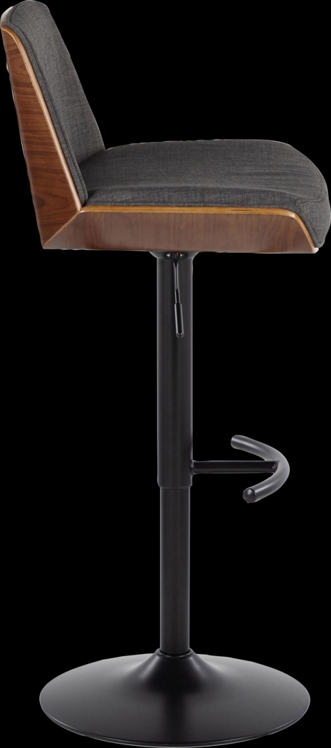 Weymanda IV Charcoal Adjustable Barstool, Set of 2 - Thumbnail - Image 5