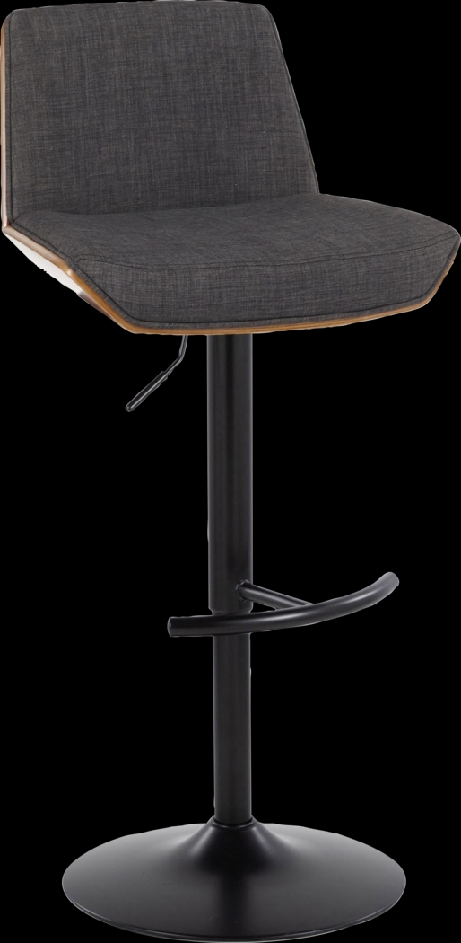 Weymanda IV Charcoal Adjustable Barstool, Set of 2 - Thumbnail - Image 6