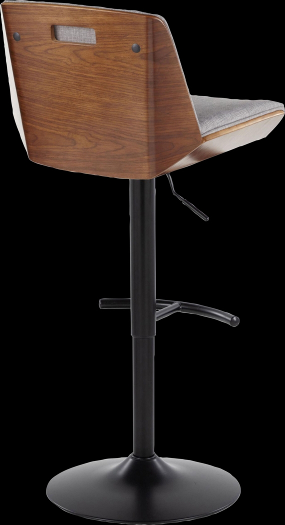 Weymanda IV Gray Adjustable Barstool, Set of 2 - Thumbnail - Image 8