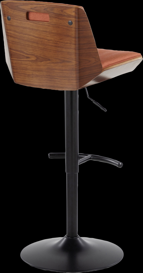 Weymanda IV Orange Adjustable Barstool, Set of 2 - Thumbnail - Image 8