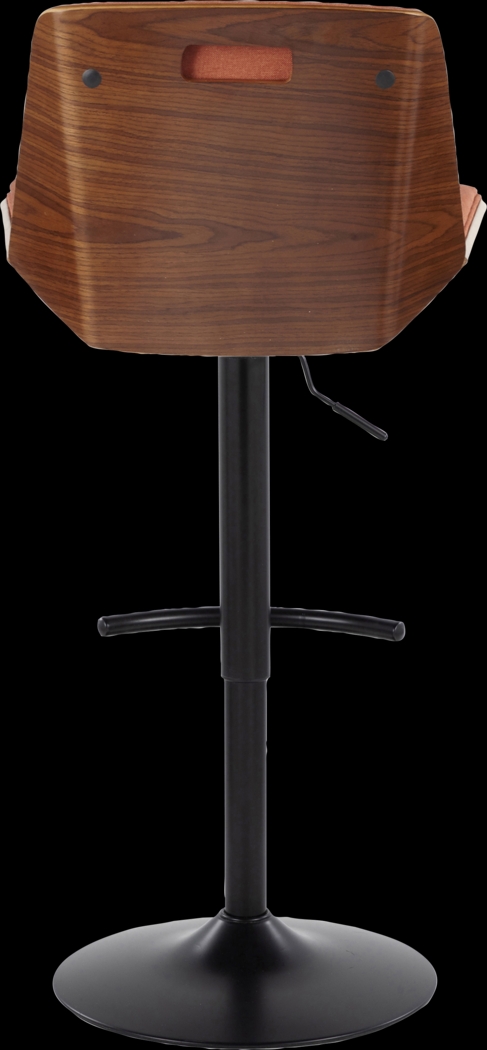 Weymanda IV Orange Adjustable Barstool, Set of 2 - Thumbnail - Image 9