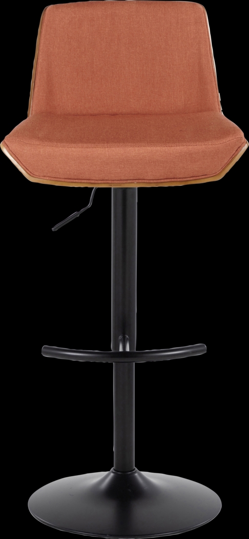 Weymanda IV Orange Adjustable Barstool, Set of 2 - Thumbnail - Image 10