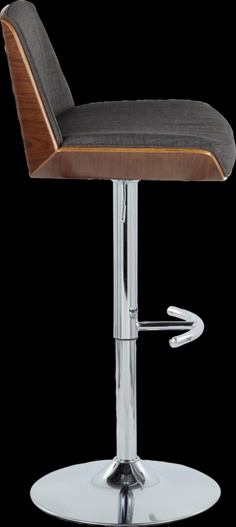 Weymanda V Charcoal Adjustable Barstool, Set of 2 - Thumbnail - Image 6