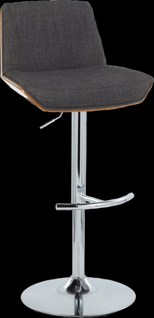 Weymanda V Charcoal Adjustable Barstool, Set of 2 - Thumbnail - Image 7