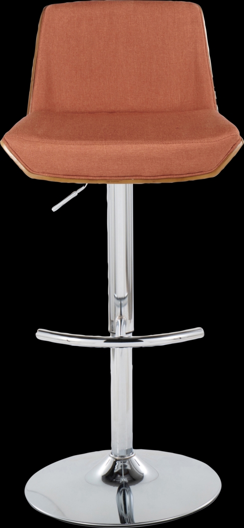 Weymanda V Orange Adjustable Barstool, Set of 2 - Thumbnail - Image 10