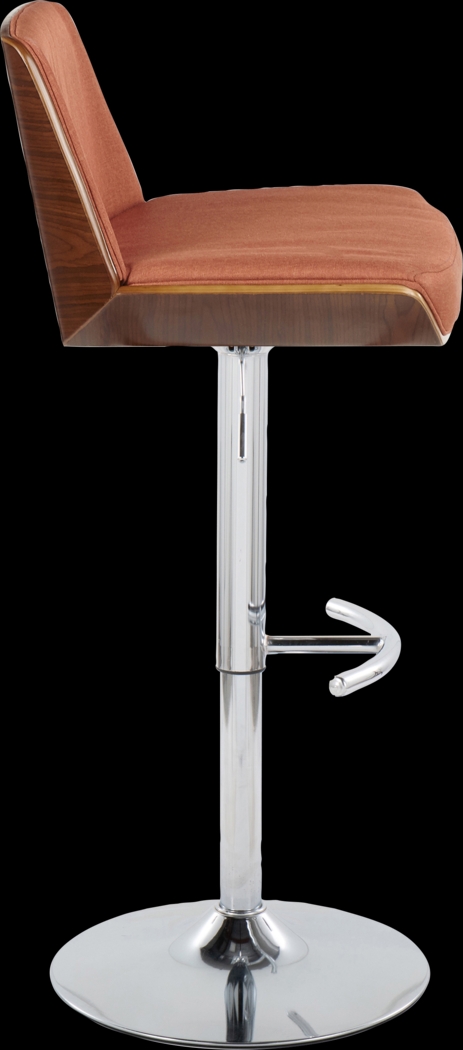 Weymanda V Orange Adjustable Barstool, Set of 2 - Thumbnail - Image 7