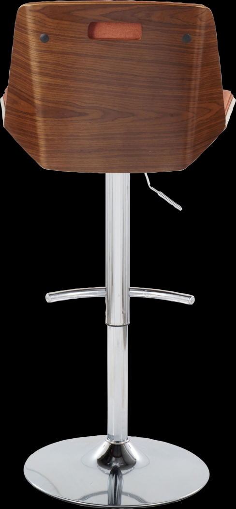 Weymanda V Orange Adjustable Barstool, Set of 2 - Thumbnail - Image 9