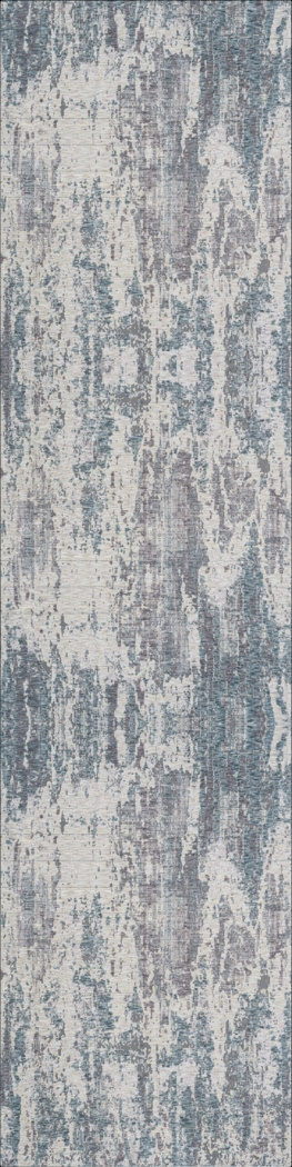 Weyson Gray/Blue 2'6 x 8' Runner Rug - Thumbnail - Image 1