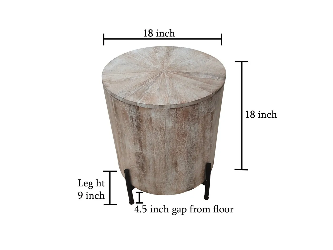 Wezani Weathered/Black Cocktail Table - Thumbnail - Image 4
