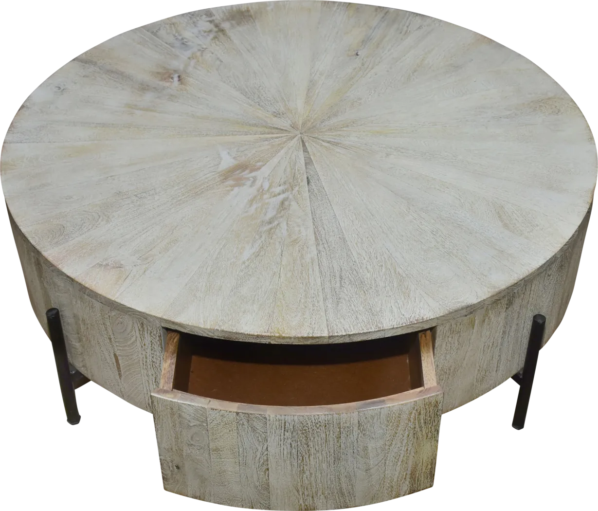 Wezani Weathered/Black Cocktail Table - Thumbnail - Image 5