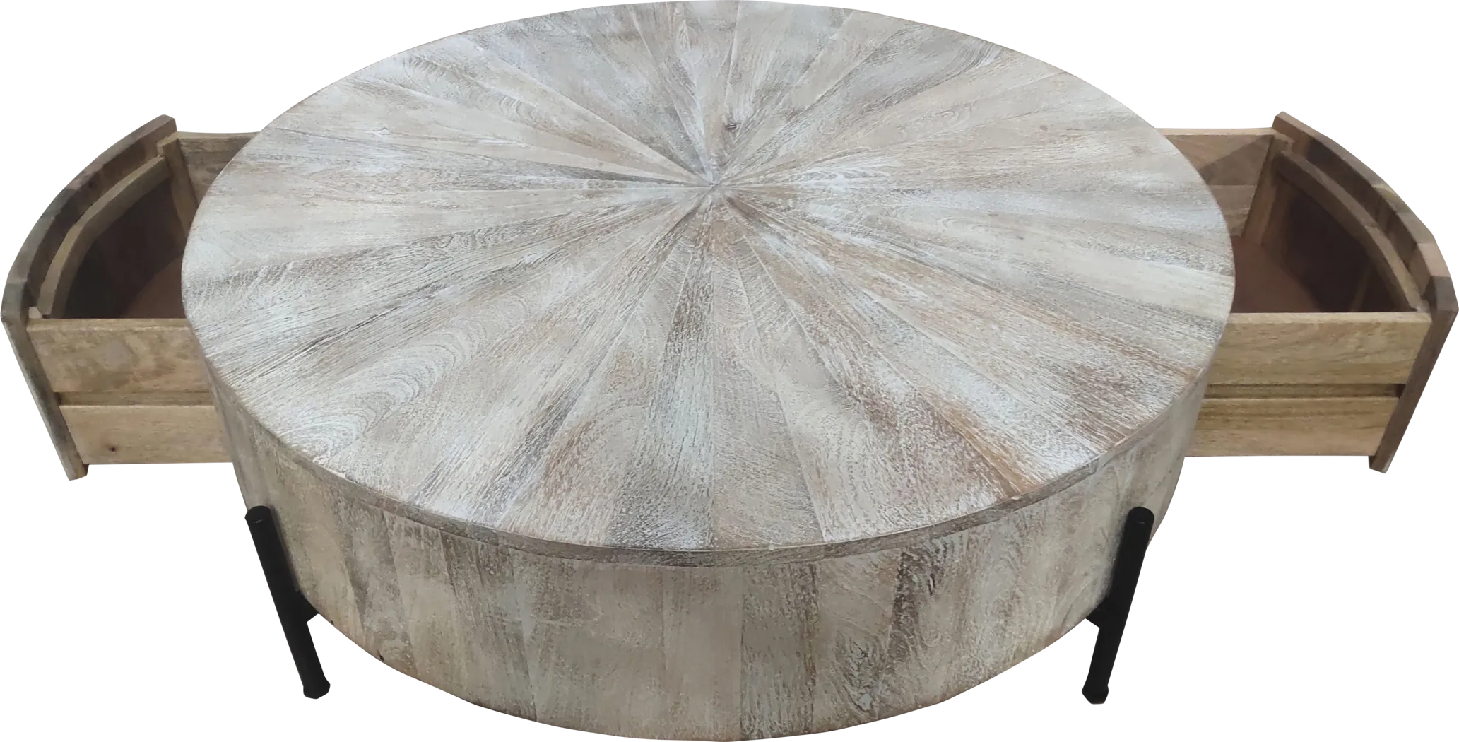 Wezani Weathered/Black Cocktail Table - Thumbnail - Image 6