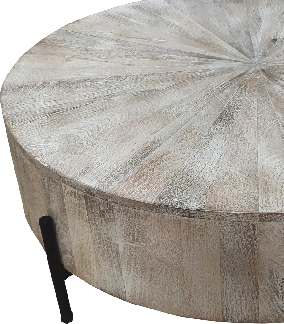 Wezani Weathered/Black Cocktail Table - Thumbnail - Image 8