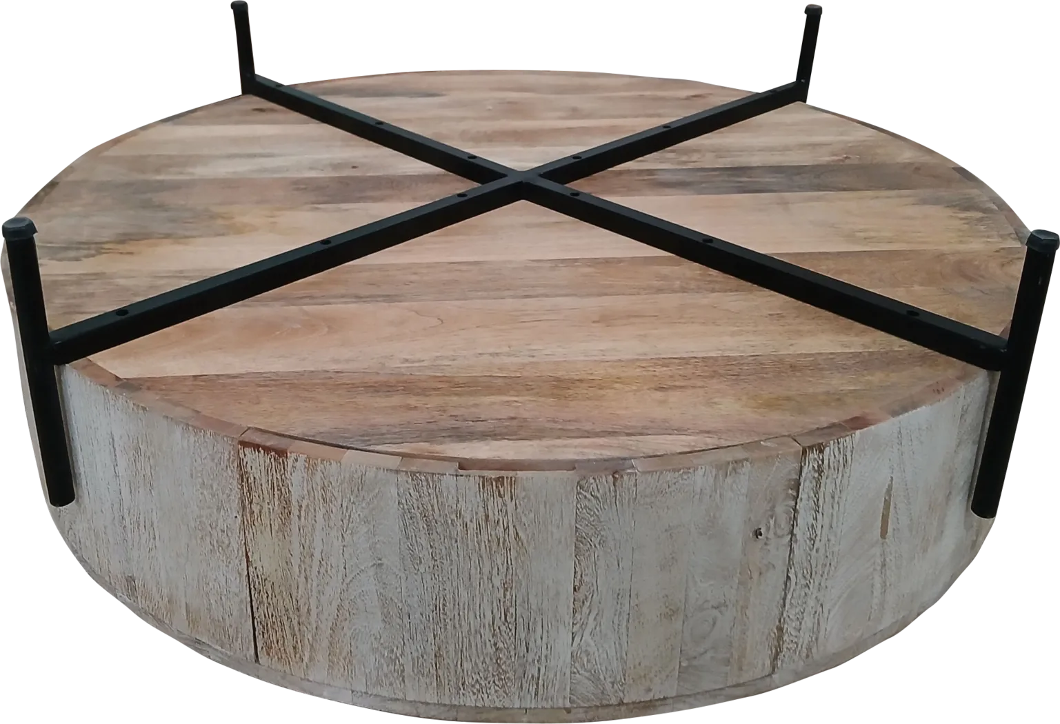 Wezani Weathered/Black Cocktail Table - Thumbnail - Image 9