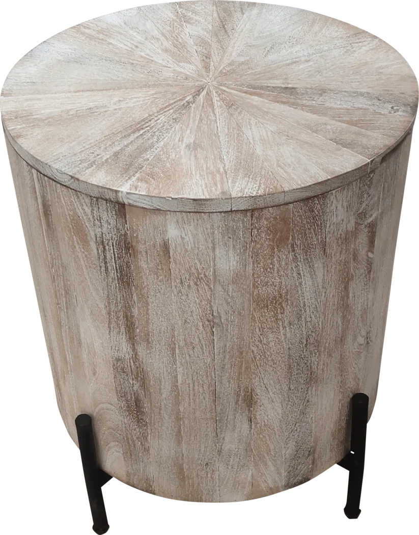 Wezani Weathered/Black End Table - Thumbnail - Image 3