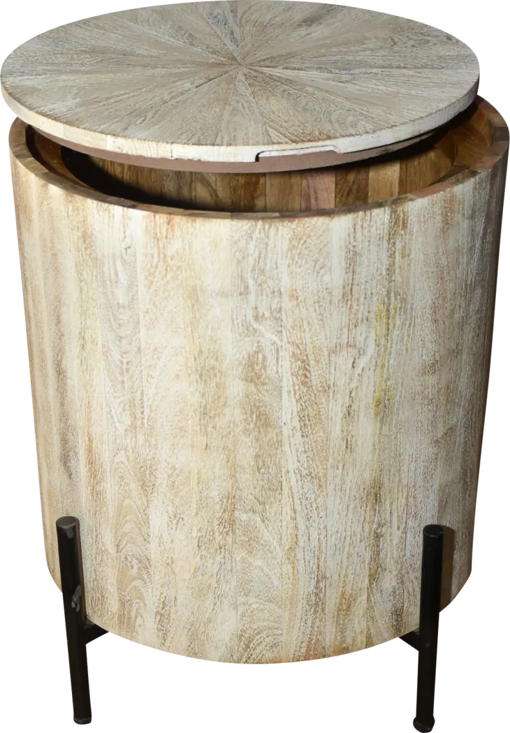 Wezani Weathered/Black End Table - Thumbnail - Image 6