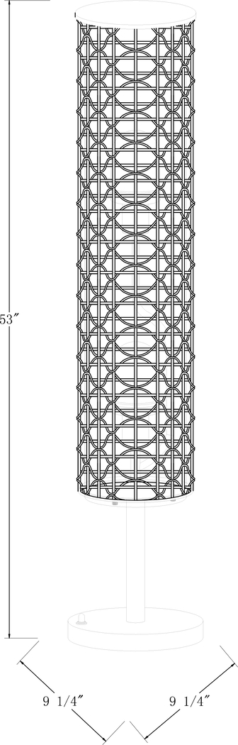 Wheathill Circle Black Outdoor Floor Lamp - Thumbnail - Image 8