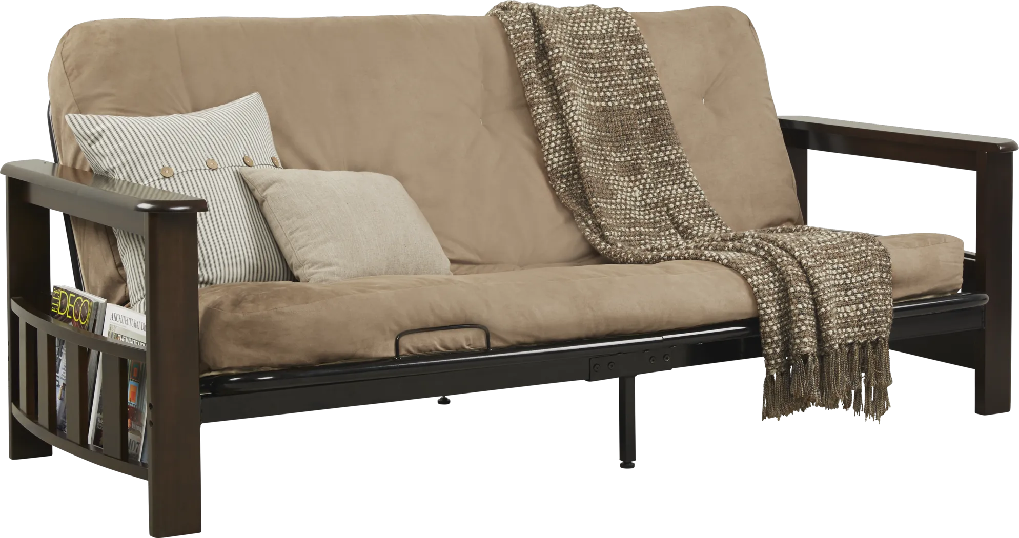 Kids Wheaton Merlot Futon - Thumbnail - Image 1