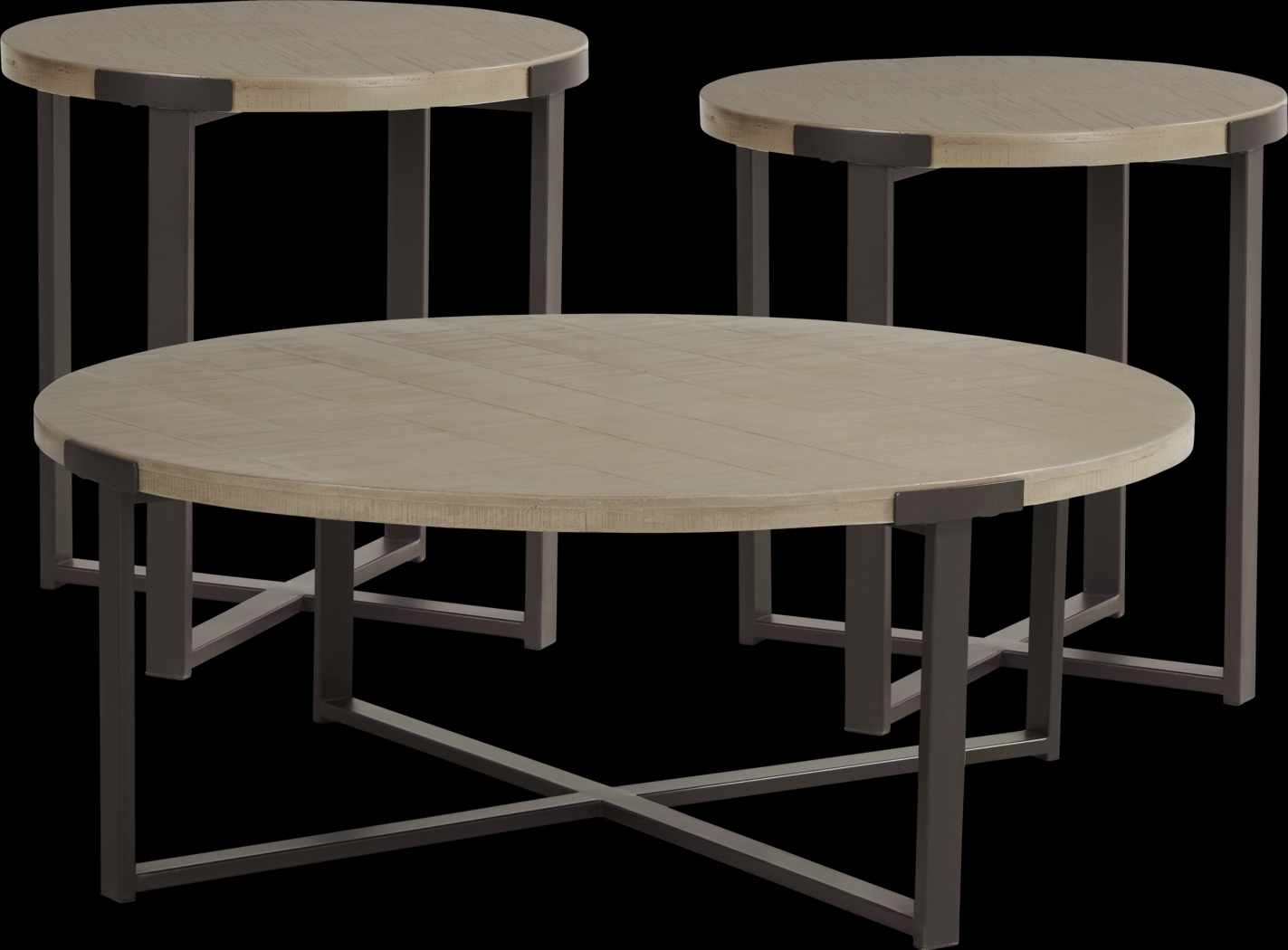Wheeler Natural 3 Pc Occasional Table Set - Thumbnail - Image 1