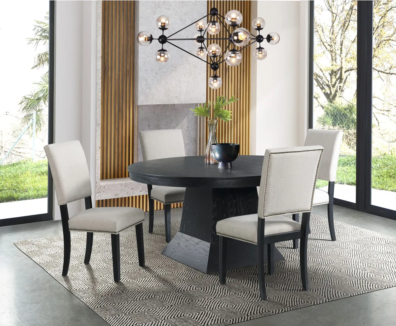 Wheelswolf Taupe Side Chair, Set of 2 - Thumbnail - Image 2