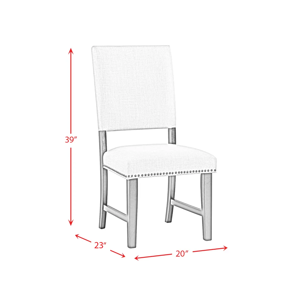 Wheelswolf Taupe Side Chair, Set of 2 - Thumbnail - Image 3