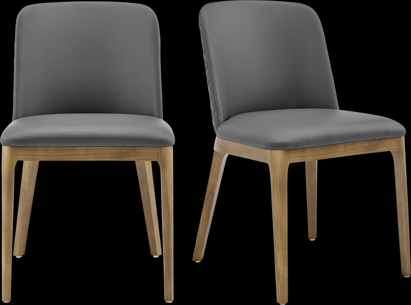 Whelon Gray Dining Chair, Set of 2 - Thumbnail - Image 1