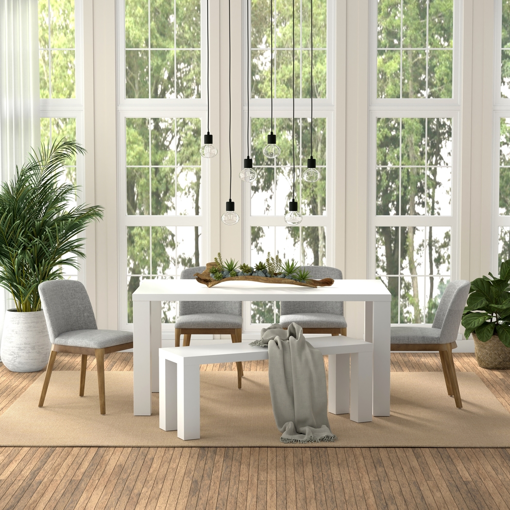 Whelon Light Gray Dining Chair, Set of 2 - Thumbnail - Image 2